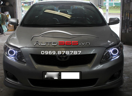 Toyota Altis Nâng Cấp Đèn Nguyên bộ | vòng angel eyes cục đẹp